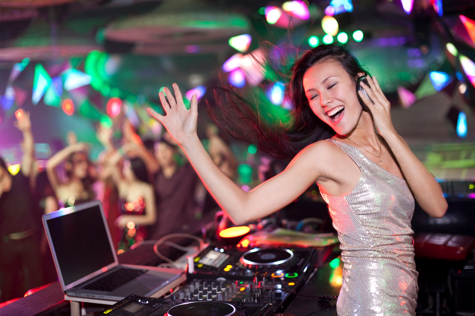 DJ in nightclub