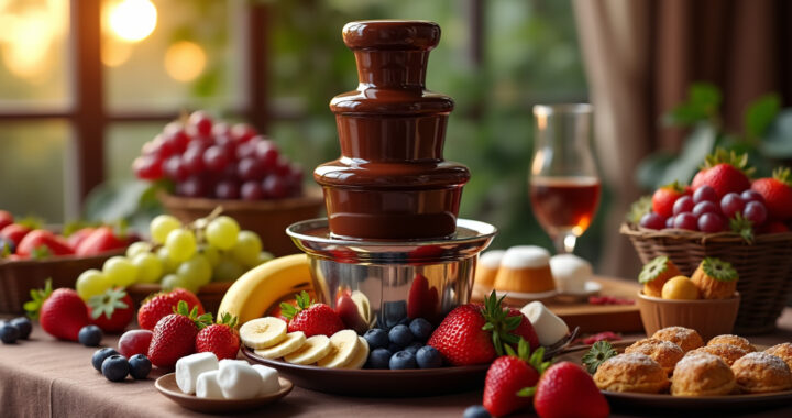 Les meilleures recettes à accompagner avec une fontaine de chocolat noir