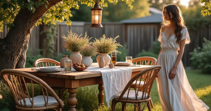 Les meilleurs éléments pour une décoration bohème en extérieur qui séduira vos invités