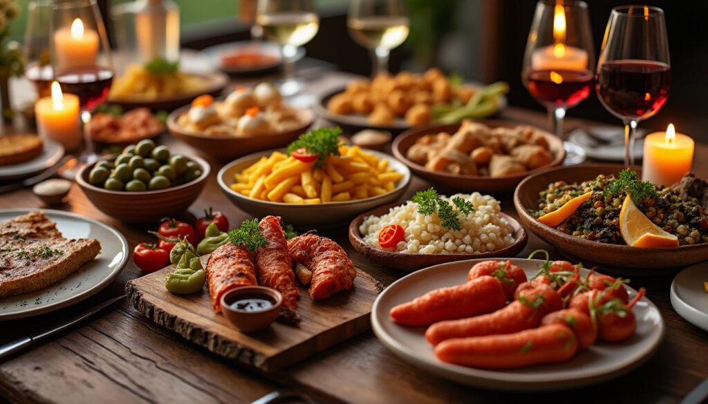 découvrez un menu tapas savoureux et convivial, parfait pour une soirée entre amis. offrez un festin de petites bouchées à partager et faites voyager vos papilles avec des saveurs variées et authentiques.