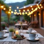 Transformez votre terrasse avec des guirlandes guinguette : voici comment
