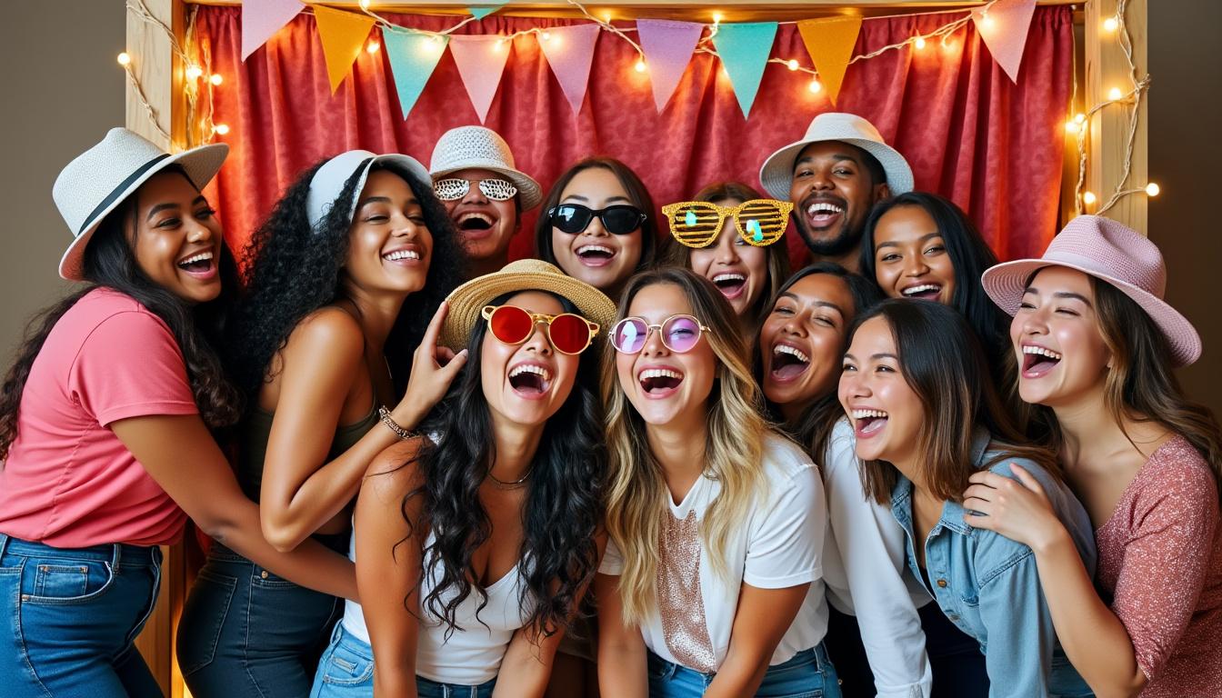 immortalisez des moments de joie avec notre photobooth fun, idéal pour vos invités. capturez des souvenirs hilarants en un clin d'œil et rendez votre événement inoubliable !