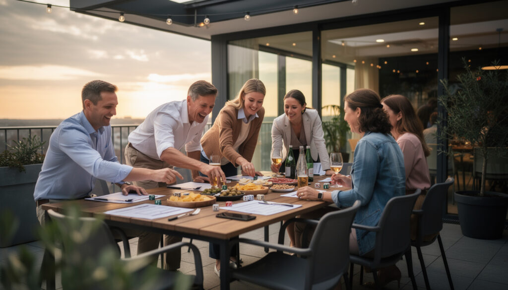 découvrez des jeux d'équipe amusants pour rendre votre apéro entre collègues inoubliable et renforcer la convivialité au bureau.