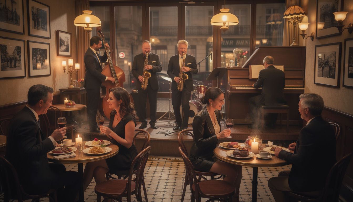 découvrez comment l'ambiance jazz en fond musical enrichit et transforme votre expérience culinaire, créant une atmosphère unique et chaleureuse à chaque repas.