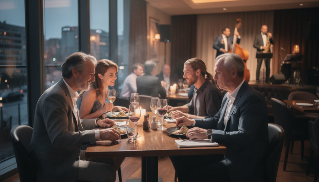 découvrez comment l'ambiance jazz en fond musical transforme votre expérience culinaire en ajoutant élégance et convivialité à chaque repas.
