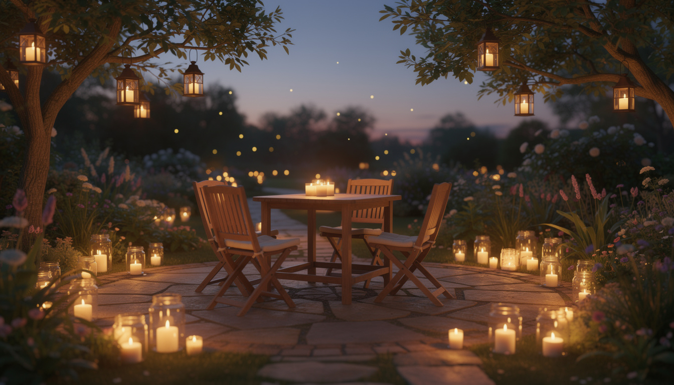 découvrez comment créer une ambiance chaleureuse et conviviale avec des bougies et lanternes pour illuminer vos soirées d'été.