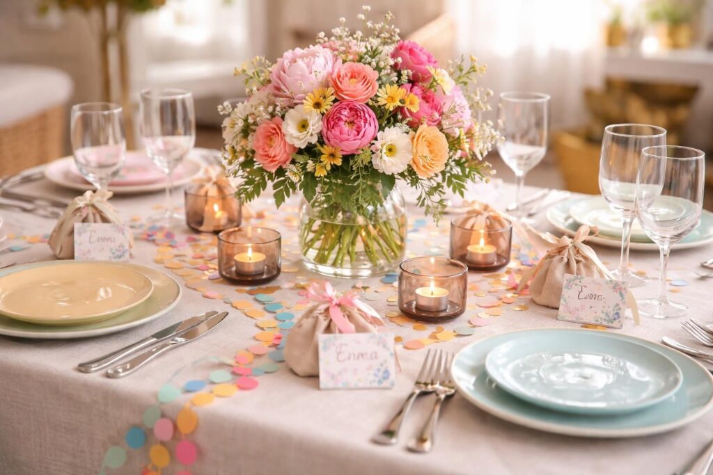 découvrez des idées créatives et faciles pour une décoration de table d'anniversaire à faire soi-même, parfaite pour personnaliser votre fête avec style et originalité.