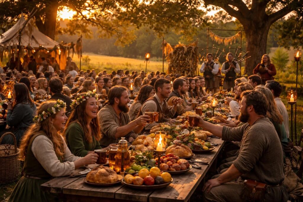 découvrez la fête celtique lugnasad, un moment de partage et de convivialité célébrant les traditions et la culture celtiques dans une ambiance chaleureuse.