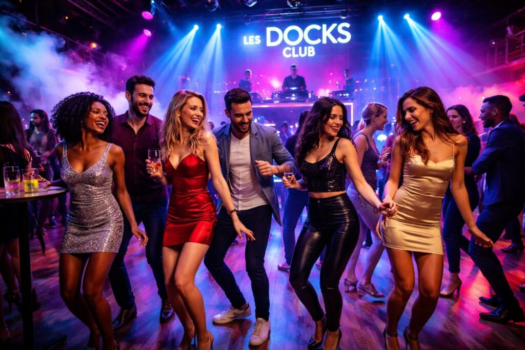 découvrez les docks club, l'endroit idéal pour danser toute la nuit avec vos amis. profitez d'une ambiance festive, de la musique entraînante et de moments inoubliables.