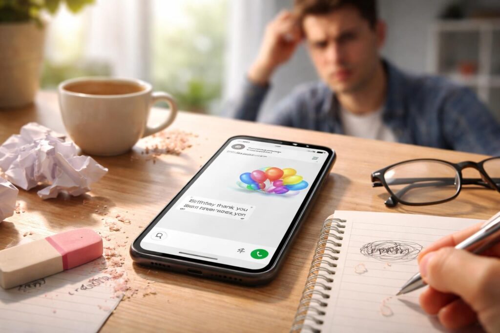découvrez les erreurs courantes à éviter dans un message sms de remerciement après un anniversaire pour exprimer votre gratitude avec sincérité et élégance.