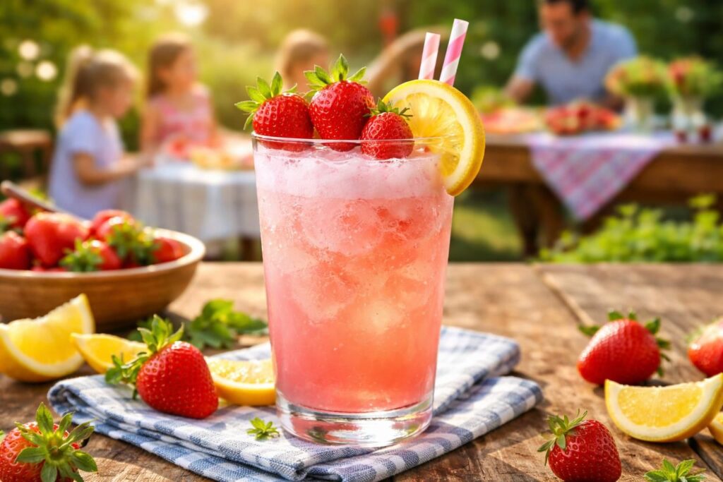découvrez notre cocktail barbapapa limonade fraise, une boisson rafraîchissante et gourmande qui séduira toute la famille lors des barbecues estivaux.