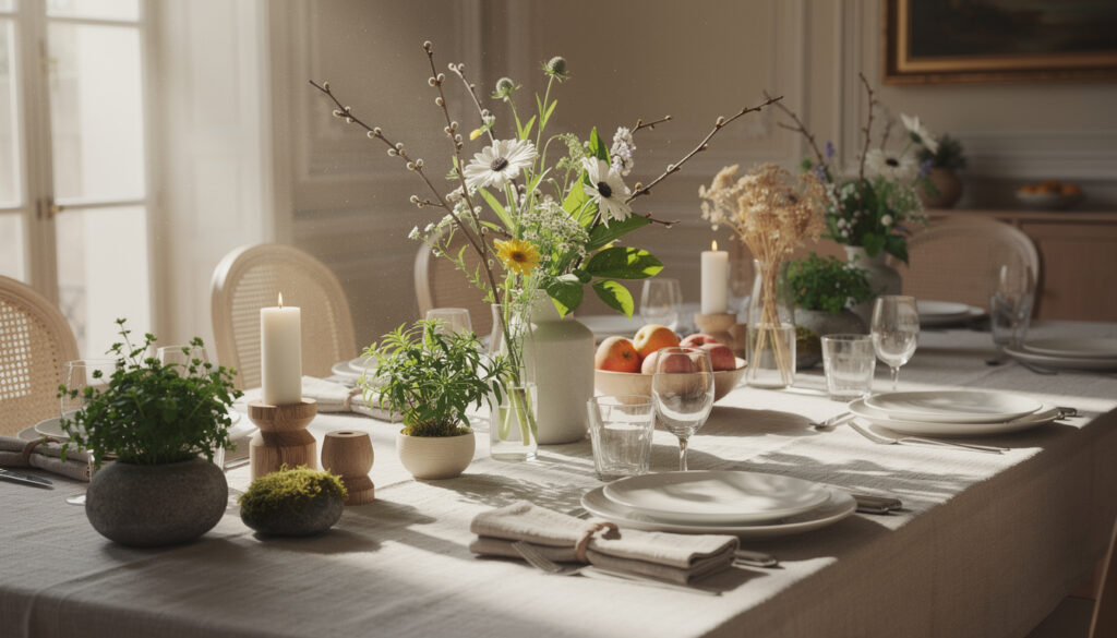 découvrez 10 idées créatives et naturelles pour composer un centre de table élégant et original qui séduira tous vos invités lors de vos événements.