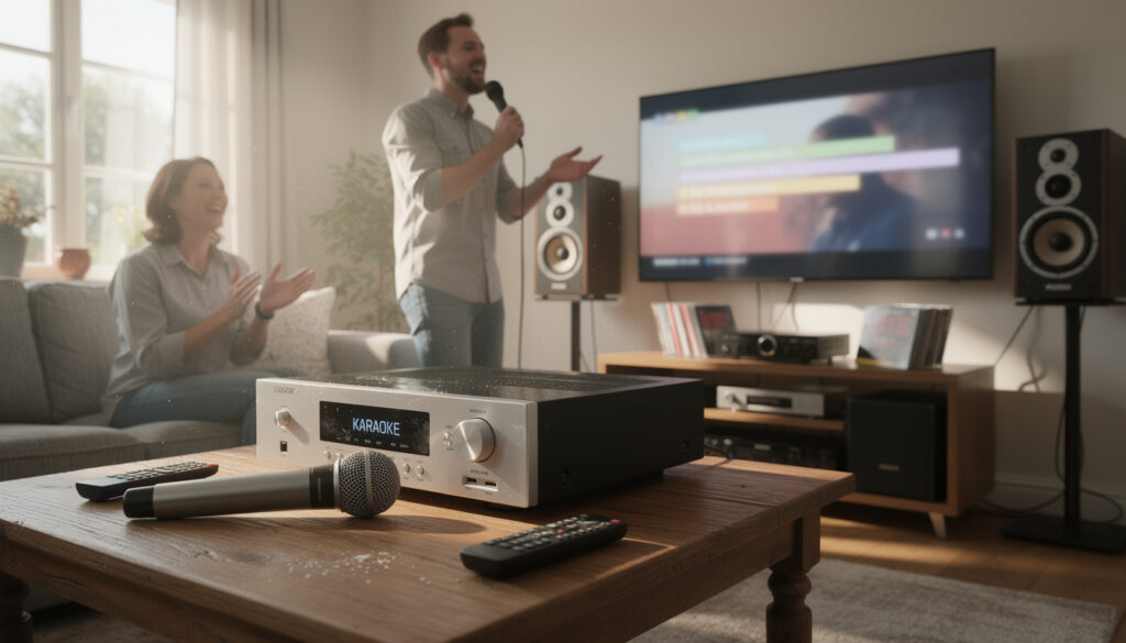 découvrez les équipements et accessoires indispensables pour organiser une animation karaoké réussie à domicile et faire chanter vos invités en toute convivialité.