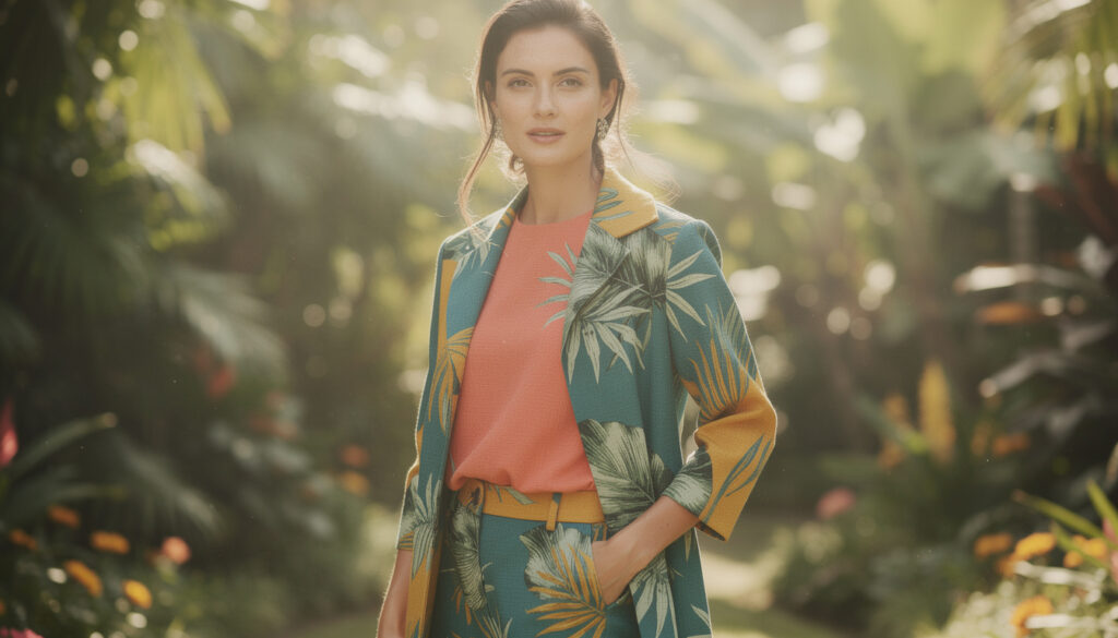 découvrez les couleurs phares de la tenue tropicale incontournables pour une garden party cette année et soyez au top de la tendance estivale.